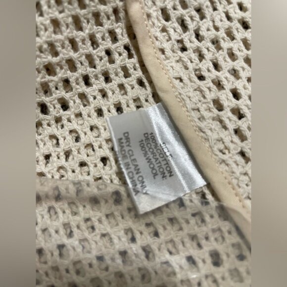 NEW Sea New York Sally Crochet Mini Dress Cover Up Beige Tan | XS - Picture 10 of 10